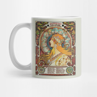 Vintage Gypsy Astrology Poster | Alphonse Mucha Mug