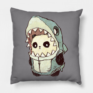 Panda Shark Pillow