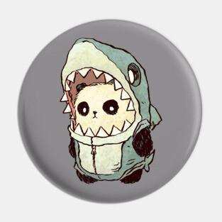 Panda Shark Pin