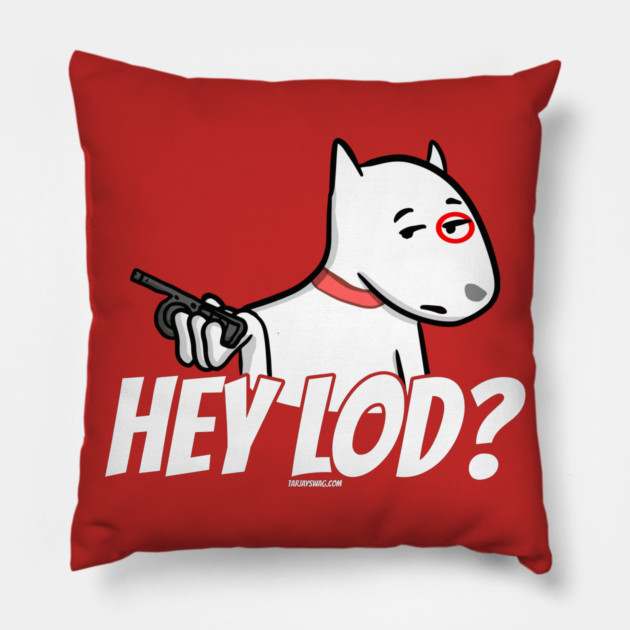 Essential Employee Dog With Walkie Hey LOD Pillow by belownormal