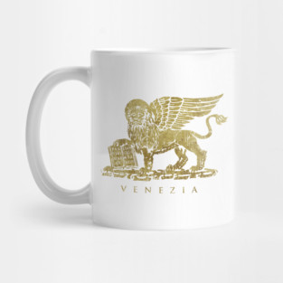 Leone di San Marco of Venezia - Vintage Gold Mug