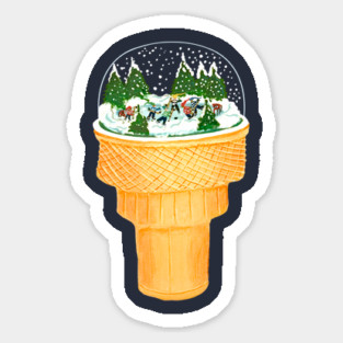 Sno-Cone Sticker