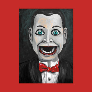 Creepy Scary Ventriloquist Dummy Doll T-Shirt