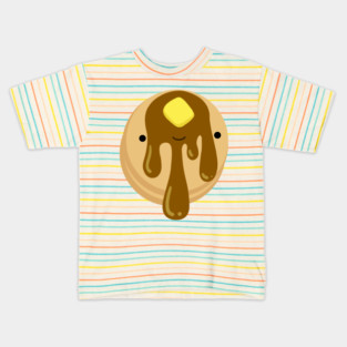 Cute Pancake Breakfast Friend Kids T-Shirt
