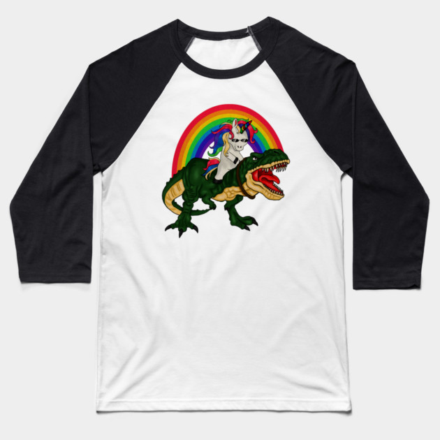 T Rex Unicorn Lover, Unicorn dinosaur Baseball T-Shirt by logiamerch