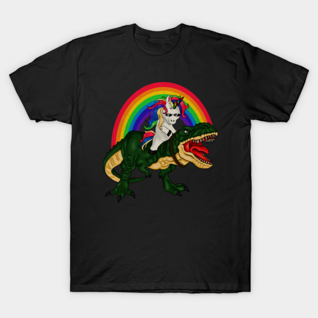 T Rex Unicorn Lover, Unicorn dinosaur T-Shirt by logiamerch