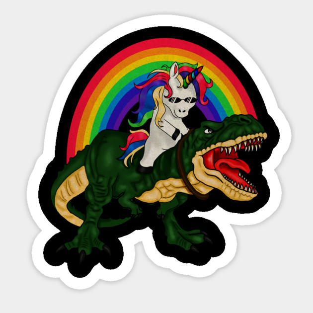 T Rex Unicorn Lover, Unicorn dinosaur Magnet by logiamerch