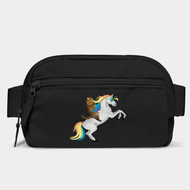 Funny Cat riding Unicorn, Love Unicorns by logiamerch