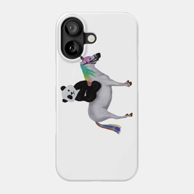 Cute Panda riding Unicorn, Birthday Girl, Women Phone Case by logiamerch