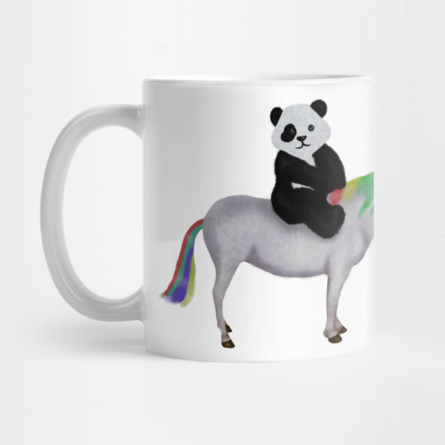 Cute Panda riding Unicorn, Birthday Girl, Women by logiamerch