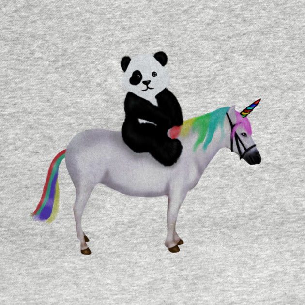 Cute Panda riding Unicorn, Birthday Girl, Women by logiamerch