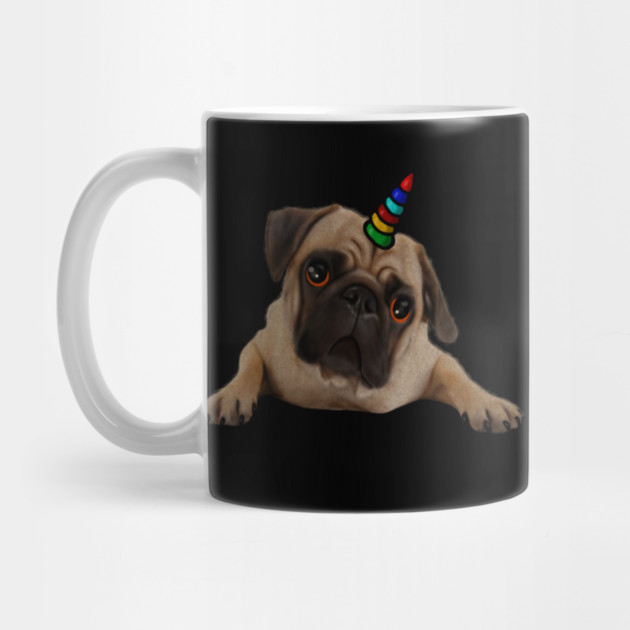 Cute Pug Dog Unicorn by logiamerch