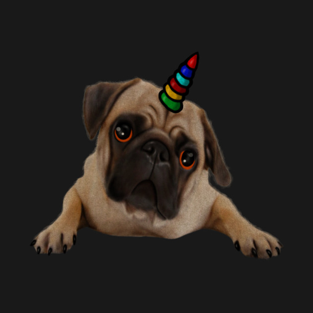 Cute Pug Dog Unicorn by logiamerch