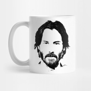 Keanu Reeves pop art portrait Mug