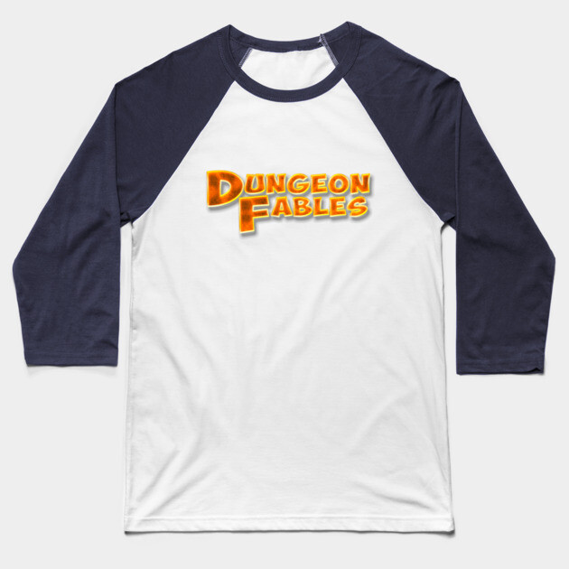 Dungeon Fables Logo Baseball T-Shirt by Dungeon Fables