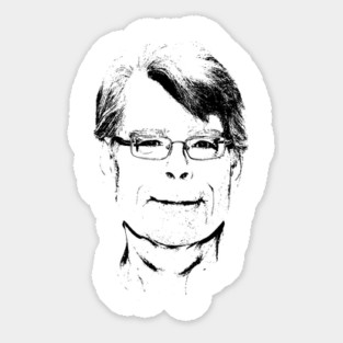 Stephen King Pop Art Portrait Sticker