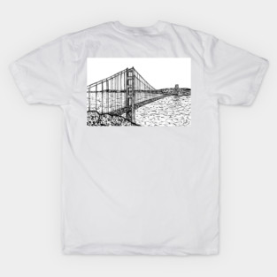 GOLDEN GATE BRIDGE ink painting .2 T-Shirt