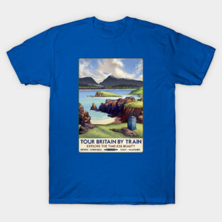 Dr Who Railway Travel Poster T-Shirt