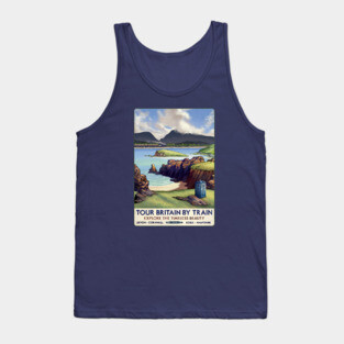 Dr Who Railway Travel Poster Tank Top