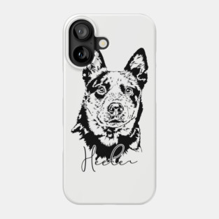 Funny Blue Heeler lover dog portrait Phone Case