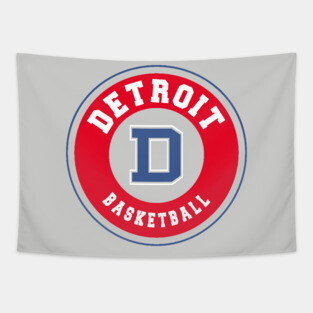 Detroit basketball Tapestry