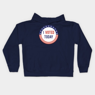 I Voted Today Kids Hoodie