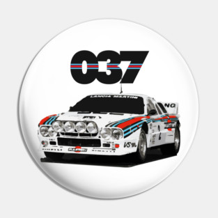 Lancia Rally 037 Race Car Pin