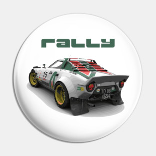 Lancia Stratos HF Rally Car Pin