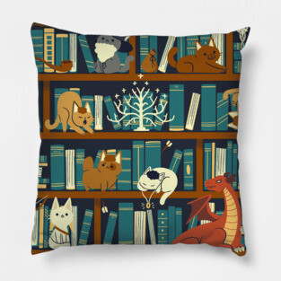 Library of the Ring Pillow