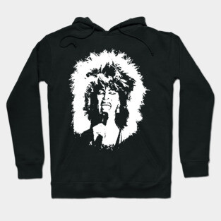 Tina Turner Black White Portrait Hoodie