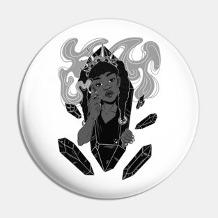Crystal Smoker Pin