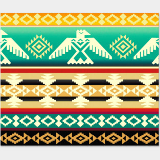 The Eagle | Native American Pattern Posters and Art