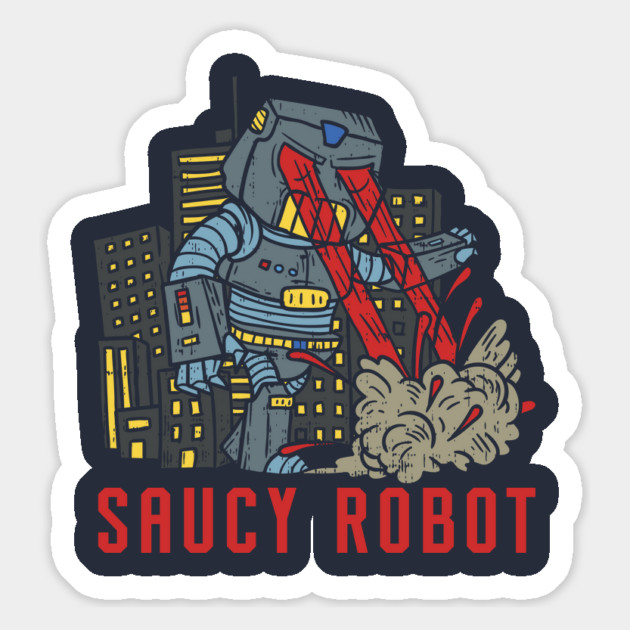 Saucy Robot Magnet by Cosmo Gazoo