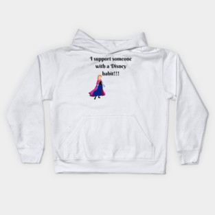 I Support A Habit Kids Hoodie