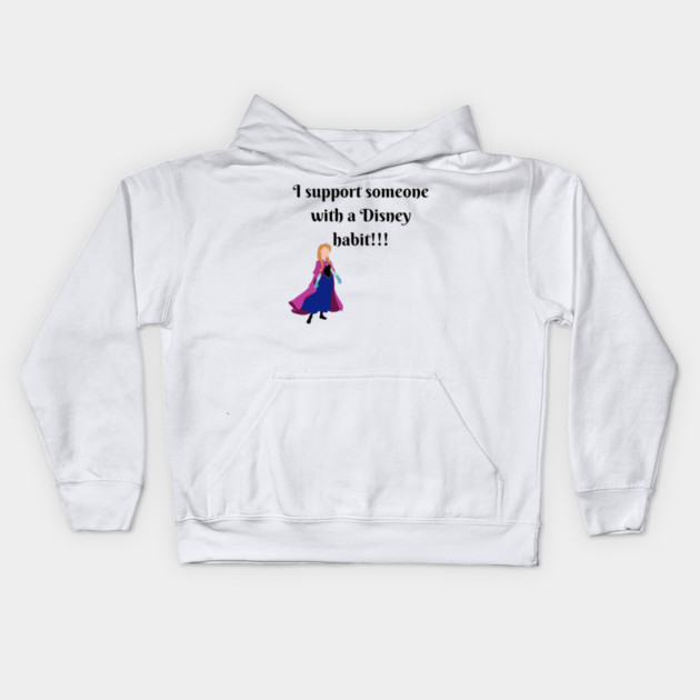 I Support A Habit Kids Hoodie by DisabledDisney