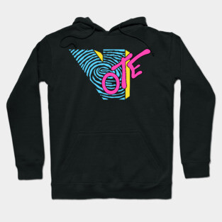 Vote - 80s MTV Style Hoodie