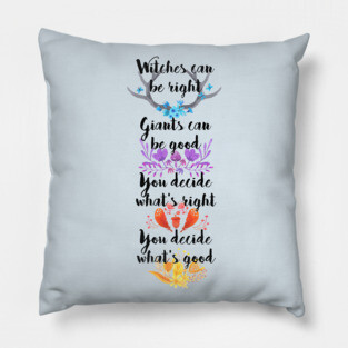 You Decide What's Right Pillow