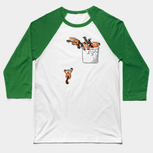 Pocket Red Panda Bears Baseball T-Shirt