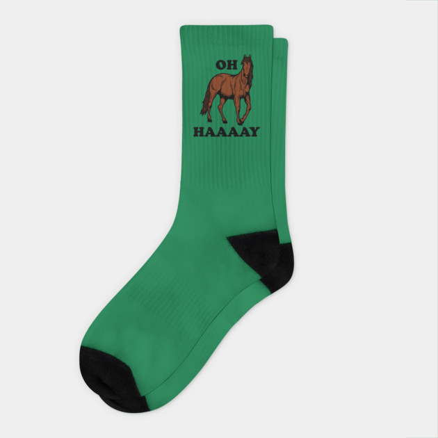 Oh Haaaay Socks by dumbshirts
