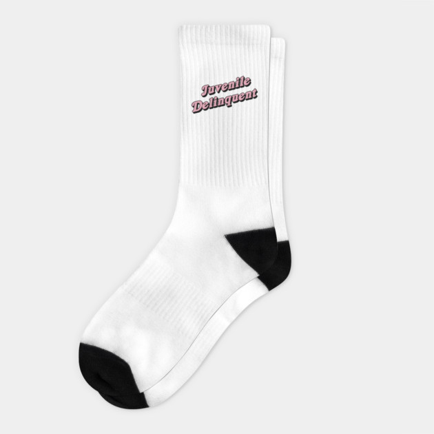 Juvenile Delinquent Socks by dumbshirts