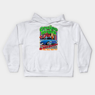 Cruise Night Hot Rods & Classic Cars Illustration Kids Hoodie
