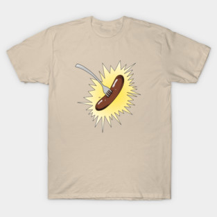 Sausage on fork T-Shirt