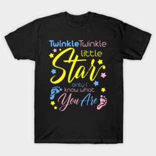 Twinkle Twinkle Little Star Only I Know What You Are - Gender Keeper T-Shirt