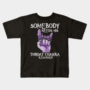 Yoga Chakra Brass Knuckles Funny Meditation Zen Statement Kids T-Shirt