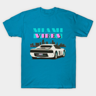 Miami Vibes White Testarossa T-Shirt