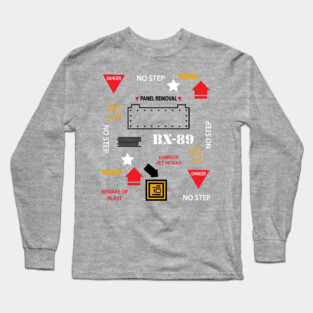 GI JOE inspired Decal TEE Long Sleeve T-Shirt