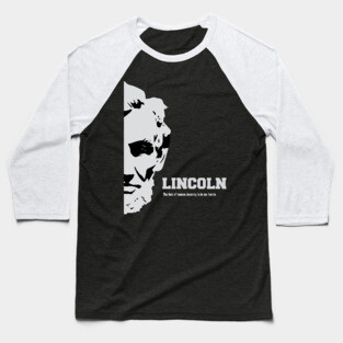 Lincoln - Alternative Movie Poster Baseball T-Shirt