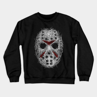 Jason voorhees sketch Crewneck Sweatshirt