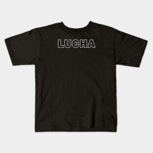 Lucha (White) Kids T-Shirt