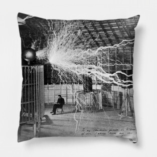 Nikola Tesla - Public Domain Pillow